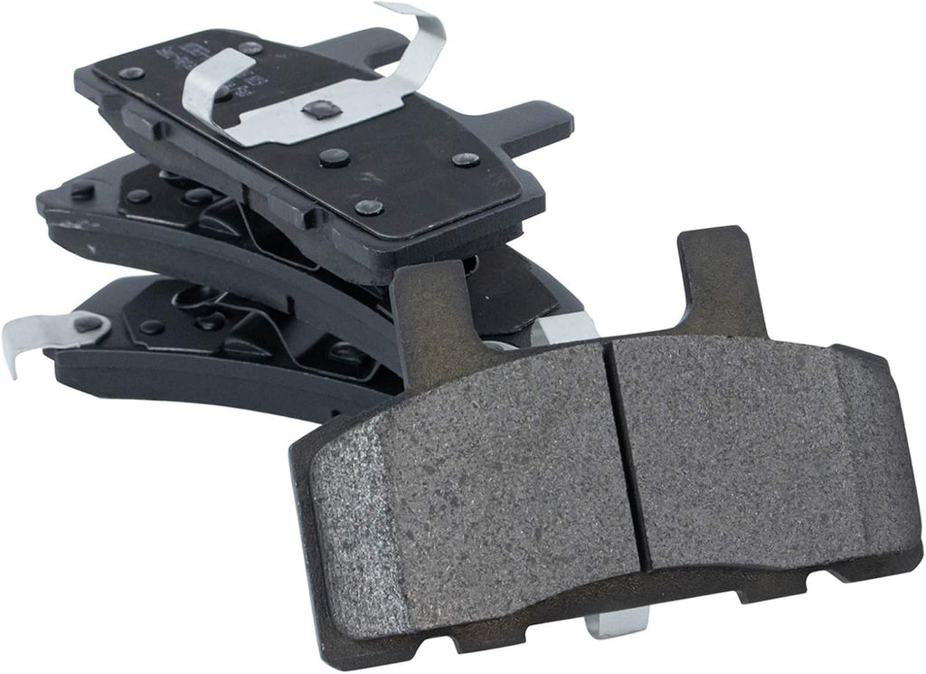 TRQ Front Brake Pad and Rotor Set Semi Metallic Vented Rotors Calipers Compatible with 1988-2000 Chevrolet K1500 Suburban K2500 Tahoe 1992-1999 GMC K1500 Suburban K2500 Yukon