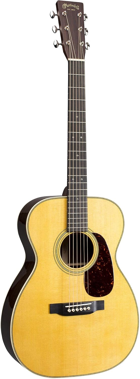 Martin Guitar Standard Series Acoustic Guitars, Hand-Built Martin Guitars with Authentic Wood 00-28 Natural