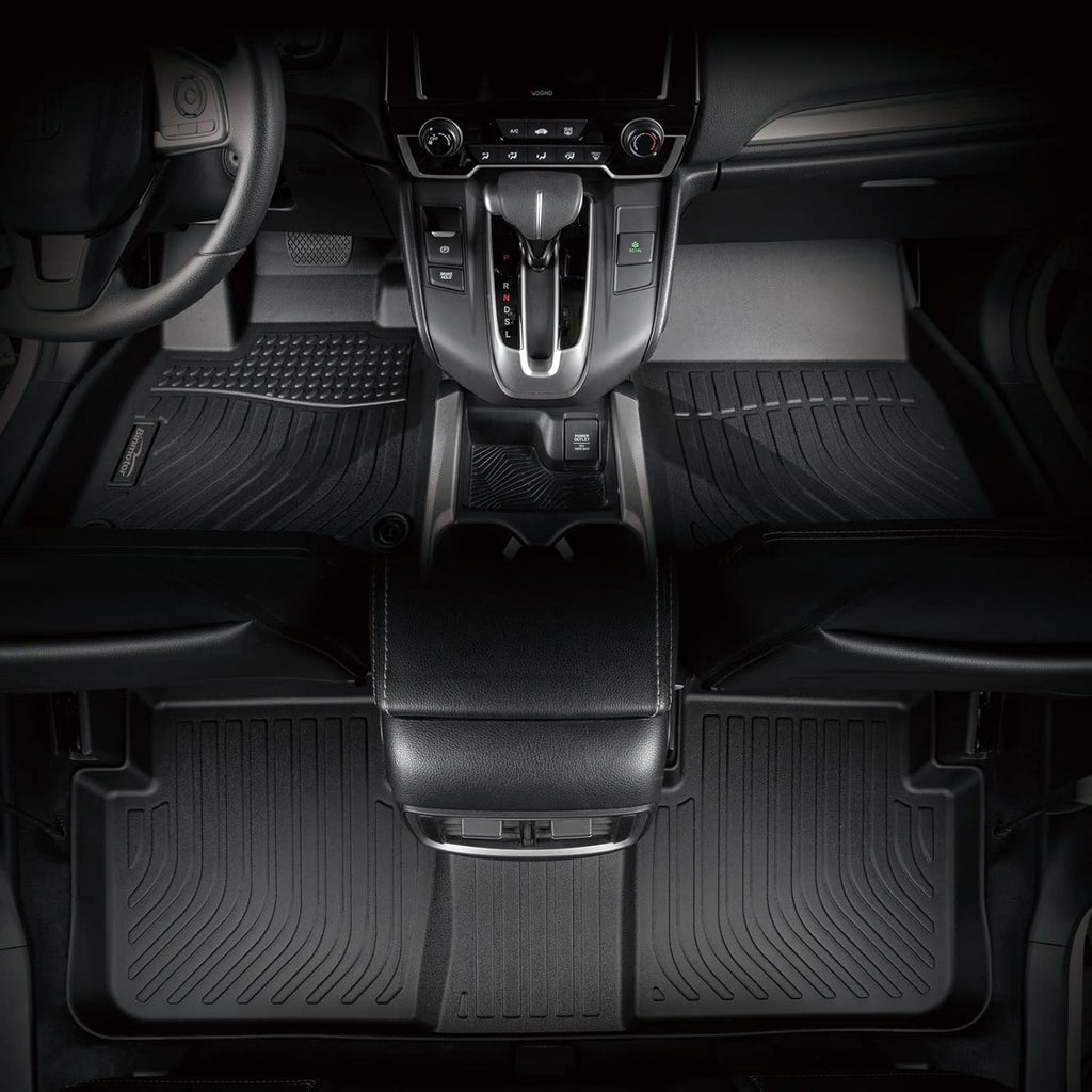 Binmotor-Floor Mats & Cargo Liner for 2022-2026 Jeep Wagoneer 8 Passenger | NOT for Wagoneer L/S/7-Seater丨Durable All Weather Car Floor Mats Wagoneer Accessories Floor Liners Cargo Trunk Mat