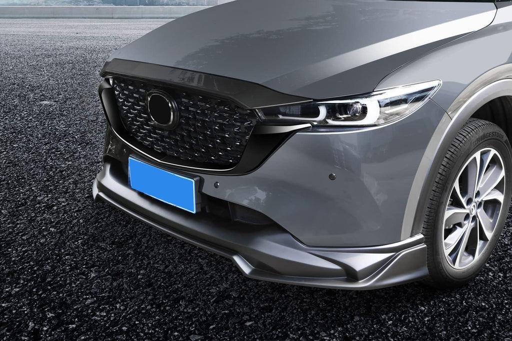HIGH FLYING for Mazda CX-5 CX5 2022 2023 2024 2025 Exterior Accessories Car Front Grille Inserts Cover Molding ABS Glossy Black 2pcs