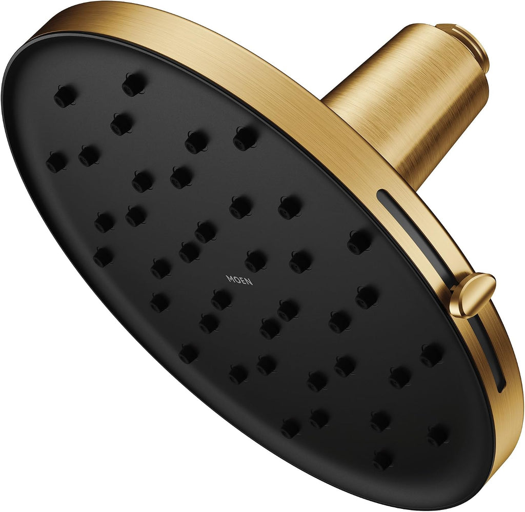 Moen Verso Brushed Gold Adjustable 9' Diameter Eco-Performance 1.75gpm Spray Head Rainshower, 220R3EPBG