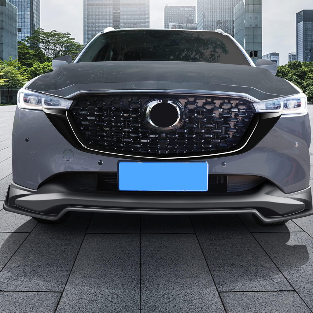 HIGH FLYING for Mazda CX-5 CX5 2022 2023 2024 2025 Exterior Accessories Car Front Grille Inserts Cover Molding ABS Glossy Black 2pcs