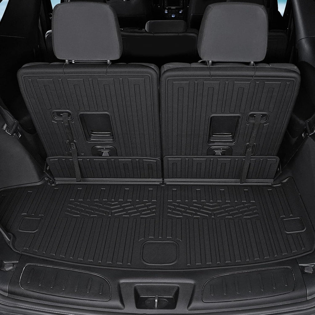 Floor Mats for 2016-2025 2026 Dodge Durango 7-seat, All Weather TPE Cargo Liner Cargo Mat and 3rd Row Backrest Mats for Durango Accessories