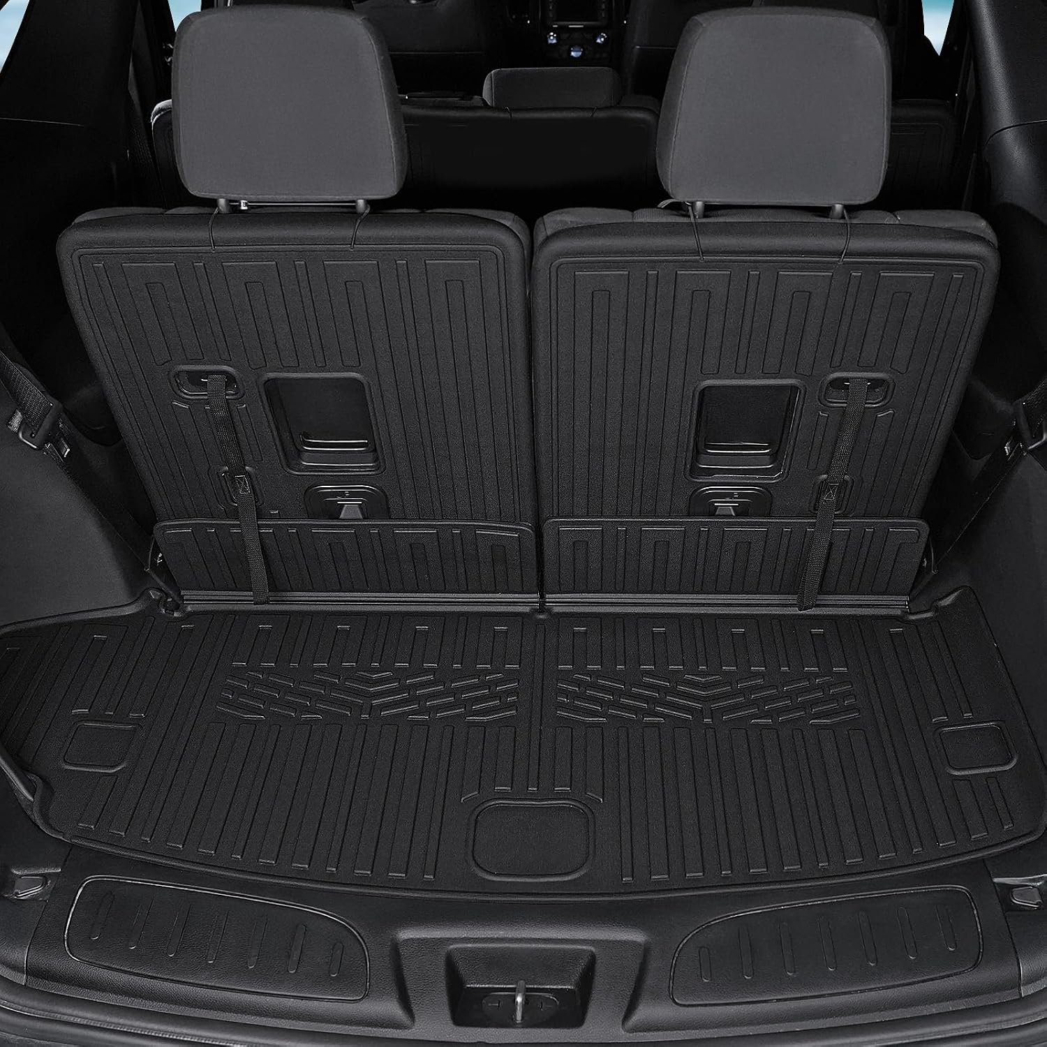 Floor Mats for 2016-2025 2026 Dodge Durango 7-seat, All Weather TPE Cargo Liner Cargo Mat and 3rd Row Backrest Mats for Durango Accessories