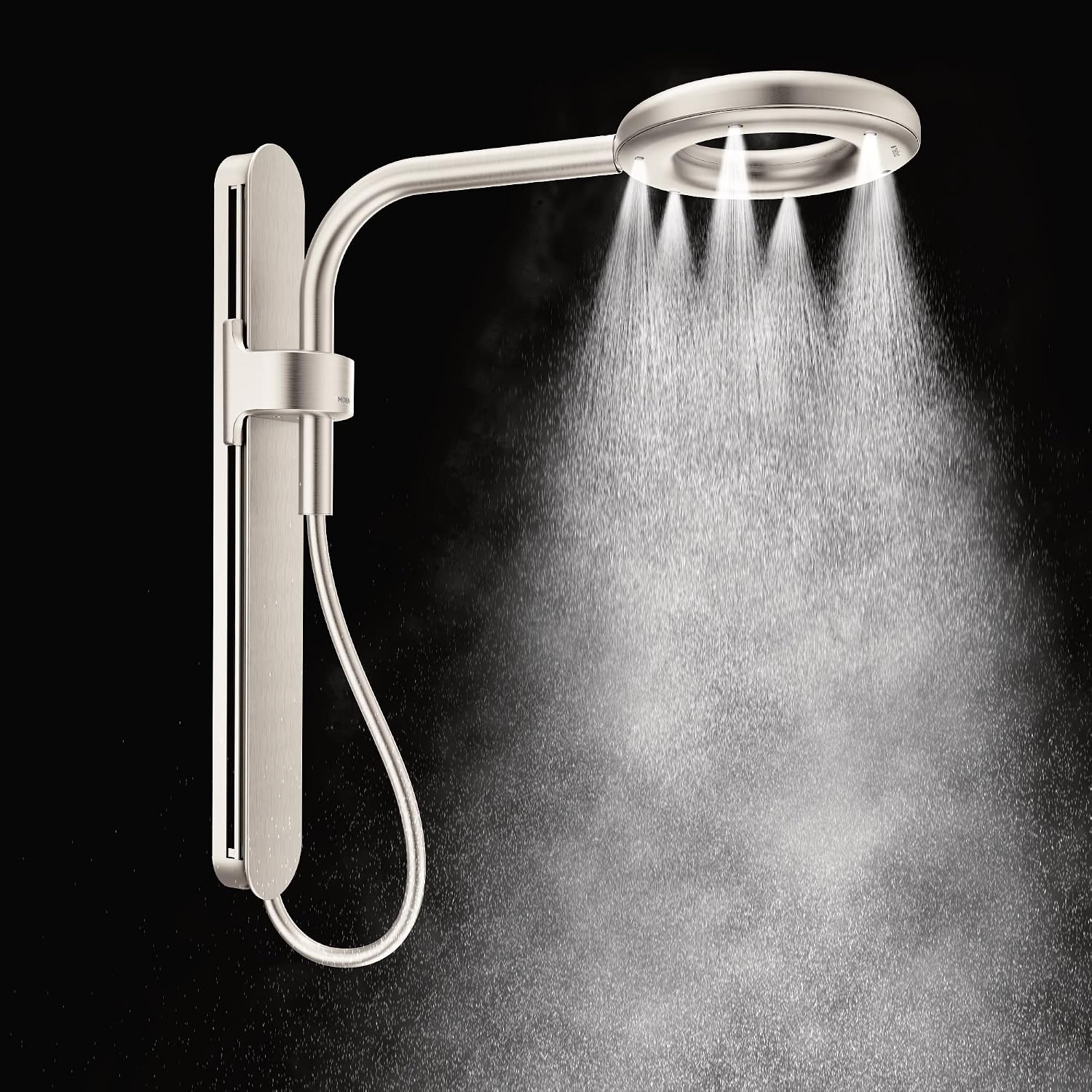 Moen N207R0BL Spa Shower Rainshower, Matte Black
