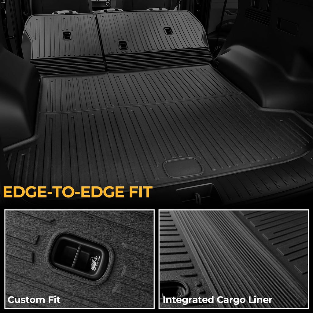 Floor Mats for Hyundai Tucson Hybrid 2022-2026, All Weather Floor Mats Trunk Cargo Liner with Backrest Protectors Accessories, Full Coverage Set (Not fit PHEV)