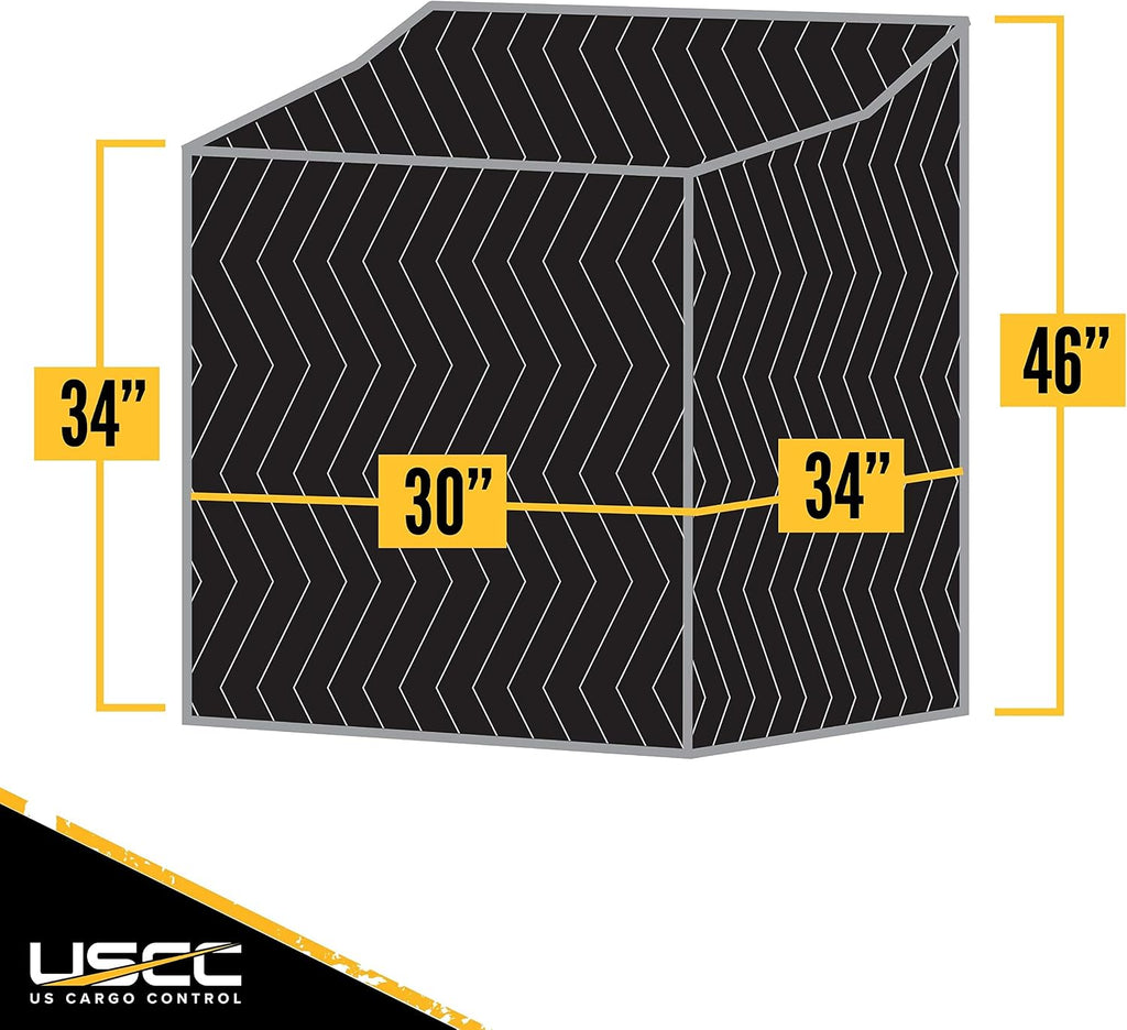US Cargo Control Washer and Dryer Covers 30' x 46' (2-Pack), Quilted Washer Dryer Covers for Moving and Storage, Cotton/Polyester Furniture Pads for Moving and Storage, Can Use on Oven Ranges