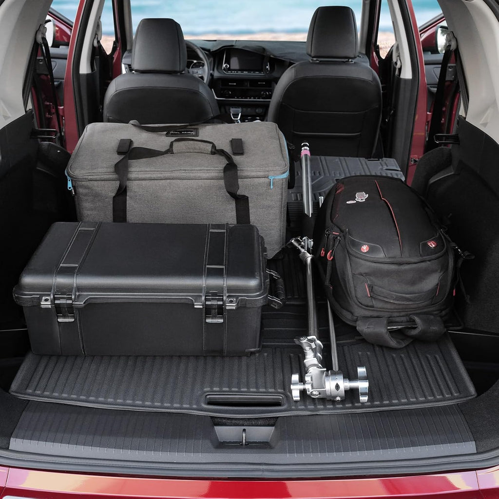 Floor Mats Set for Nissan Rogue 2026 2025 2024-2021 Accessories, Full Coverage All Weather Floor Mats Cargo Mat with Backrest Protectors & Door Sill Guards (Not for Sport)