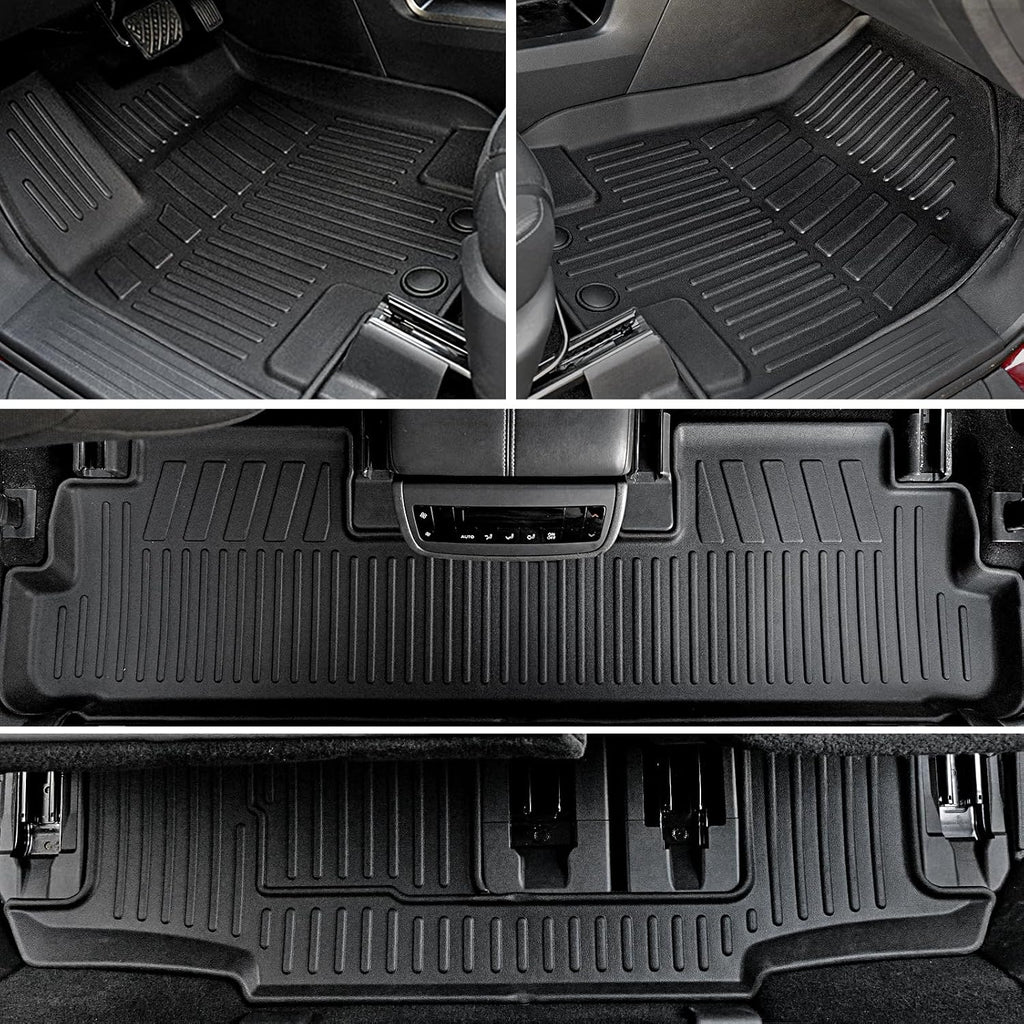 Floor Mats Set for 2022-2025 2026 Nissan Pathfinder 7/8 Seats, All Weather TPE Cargo Liner Backrest Mat Trunk Lower Mat Door Sill Guards Accessories (for Nissan Pathfinder | 2022-2026)
