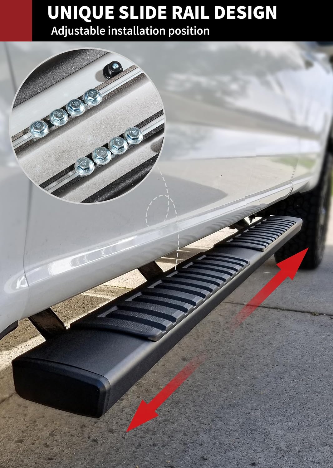 YITAMOTOR 6 Inches Running Boards Compatible with 2019-2026 Chevy Silverado/GMC Sierra 1500 Crew Cab, 2020-2026 2500HD 3500HD, Side Step Bars Aluminum Alloy, Running Boards for Silverado Crew Cab