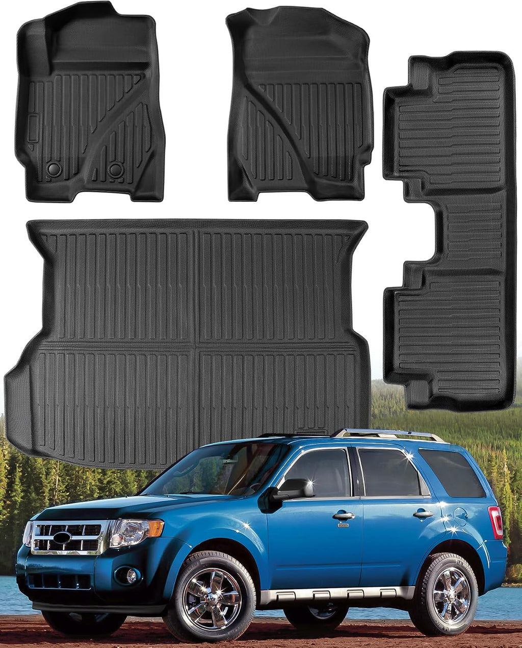 Floor Mats for Ford Escape 2009-2012, for Mazda Tribute/for Mercury Mariner 2009-2011, Car Accessories, Not for Power Seats