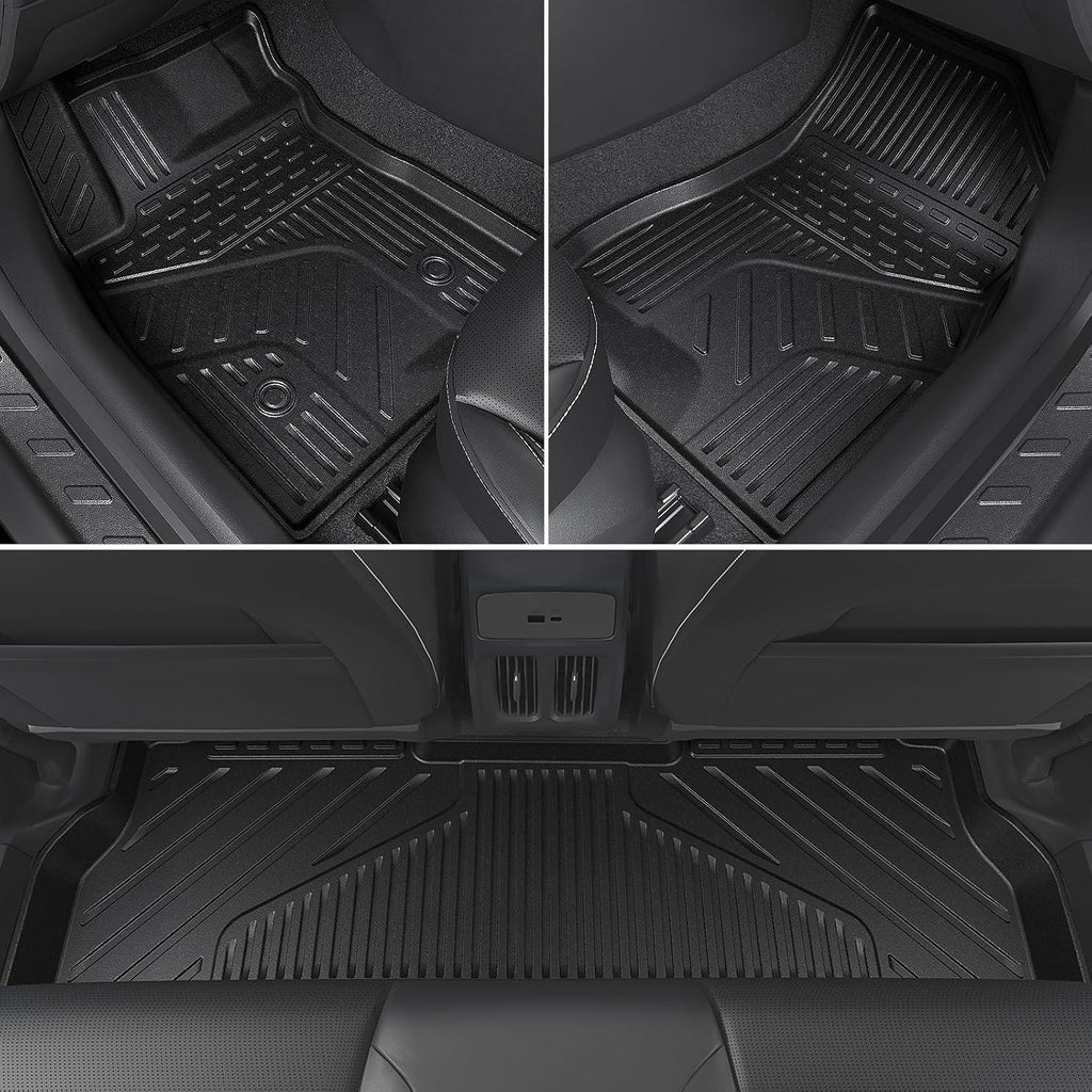 Floor Mats for 2024-2026 Chevy Trax/Buick Envista, All Weather TPE Cargo Mat with 3rd Seat Back Cover and Left Storage Mat for Chevy Trax Accessories Door Sill Guards