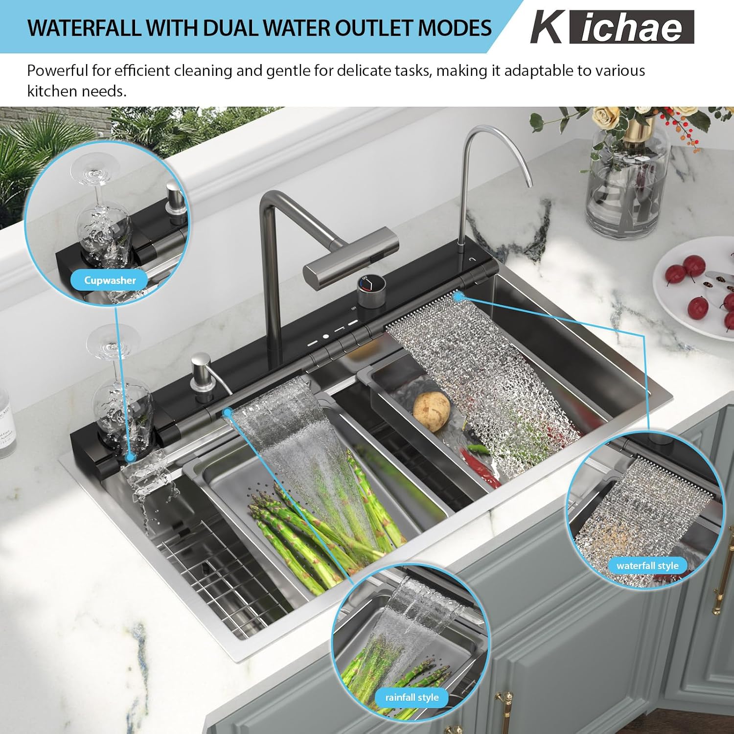Kichae 30 Kitchen Sink Drop In - 30 x 19 Drop Sink Stainless Steel 16 Gauge Ledge Workstation Single Bowl Topmount Over Mount Kitchen Sink Handmade Basin