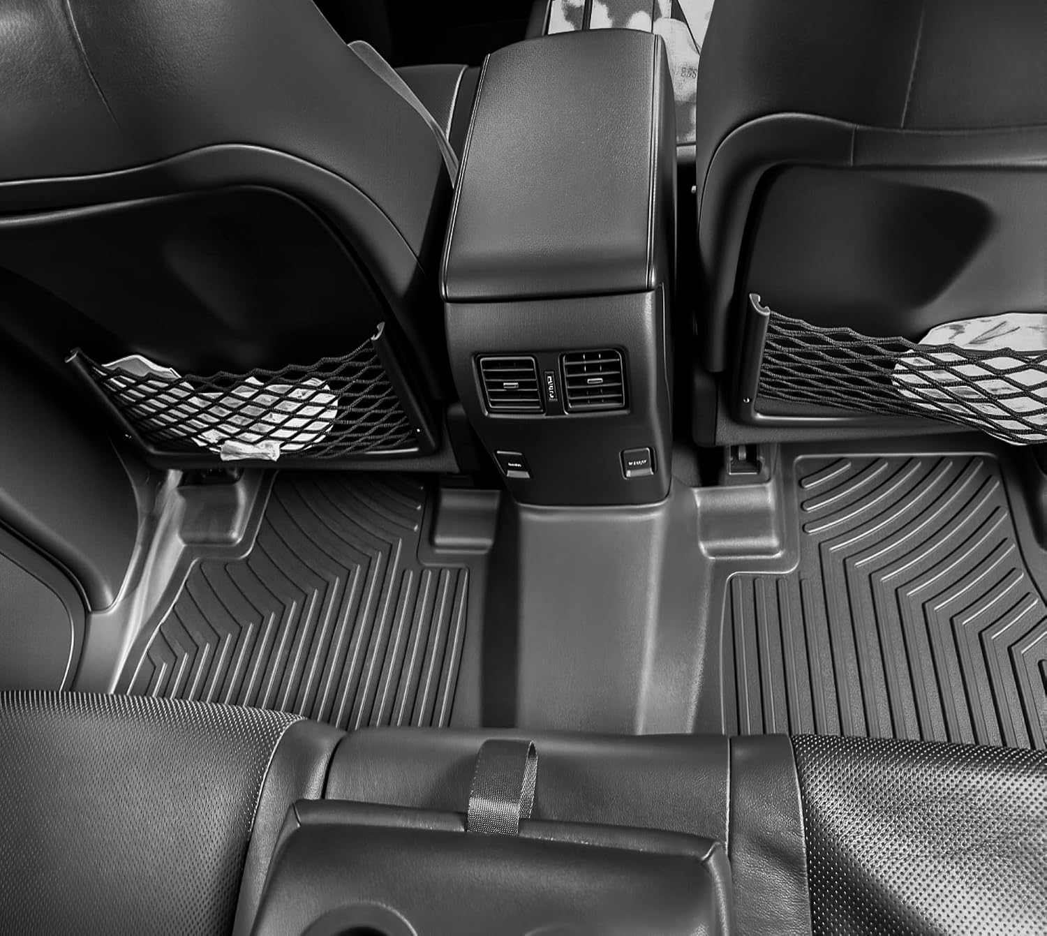 OEDRO Floor Mats & Cargo Liner Fit for Toyota 4Runner 2013-2024(Only 5 Seater, Not Fit 7 Seats), Custom Fit TPE All Weather Floor Liners for 4Runner Accessories, 1st & 2nd Row Car Mats Full Set, Black