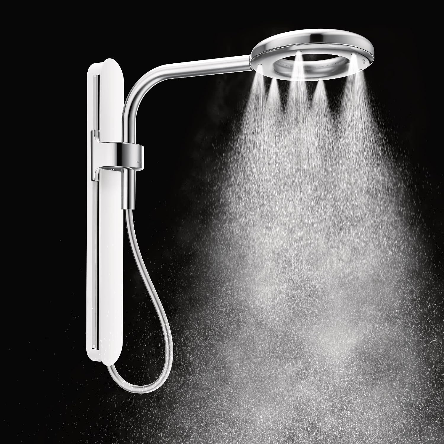 Moen N207R0BL Spa Shower Rainshower, Matte Black