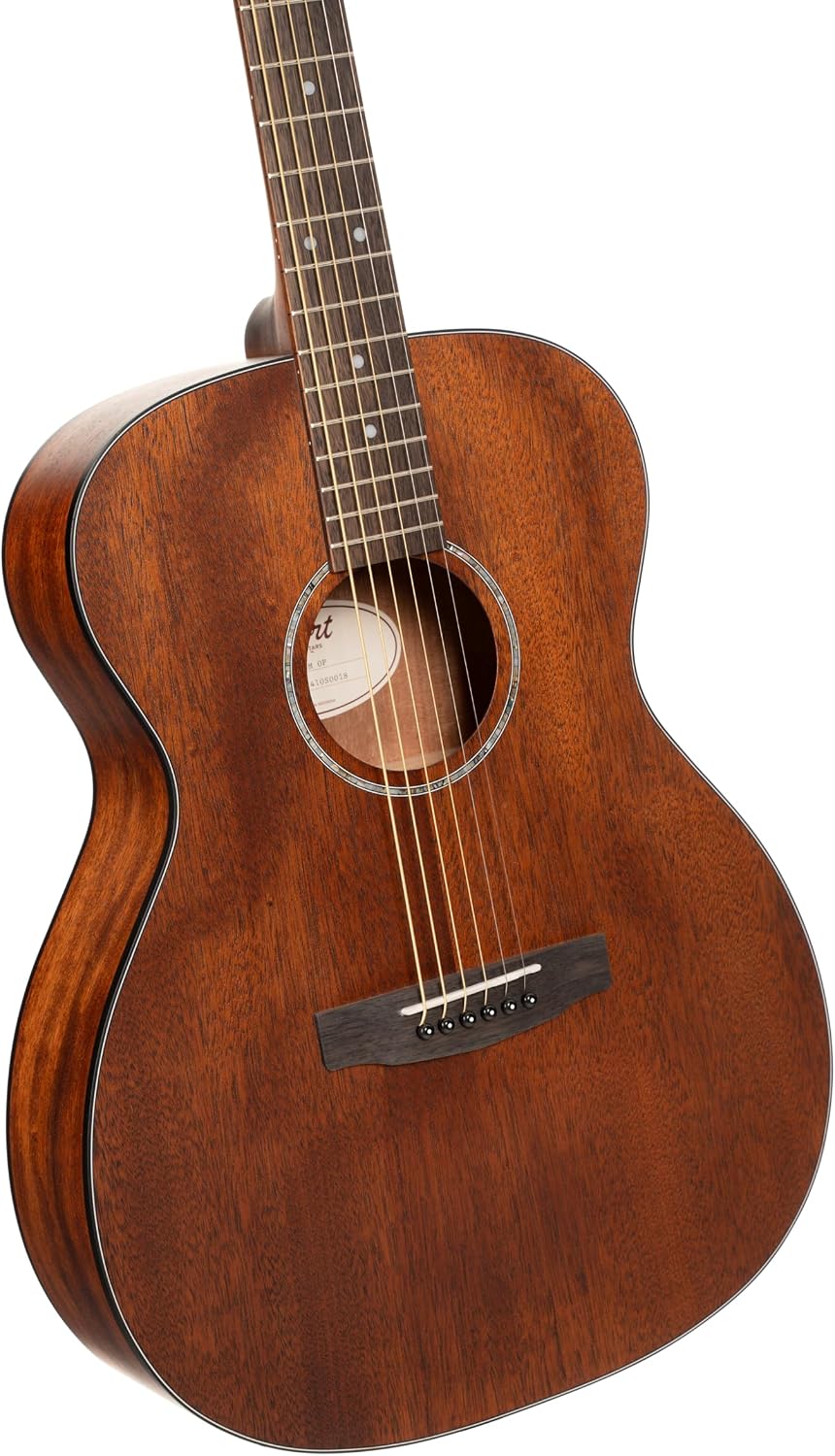 Cort L60MOP Luce 60 Mahogany OM Solid Top Acoustic Guitar, Open Pore