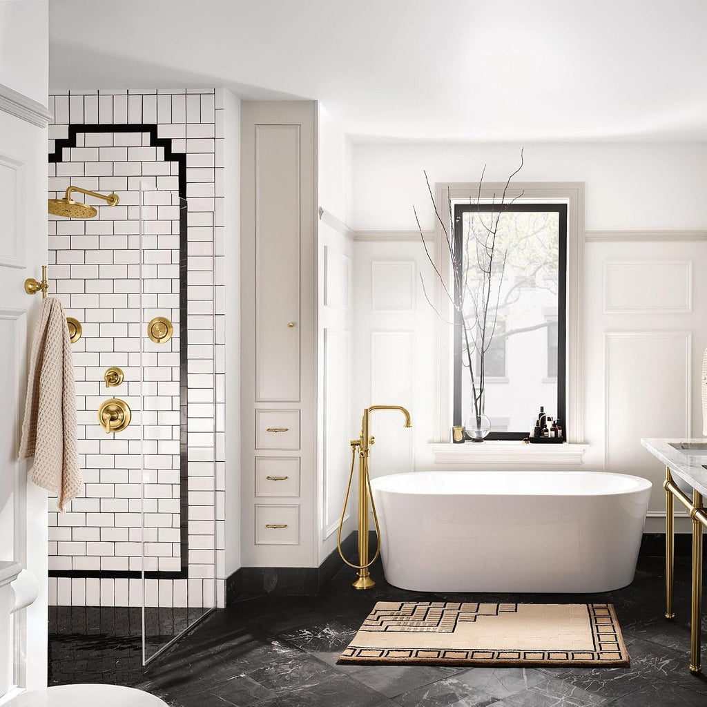 Moen YB0524BG Colinet Traditional 24-Inch Single Towel Bar, Brushed Gold