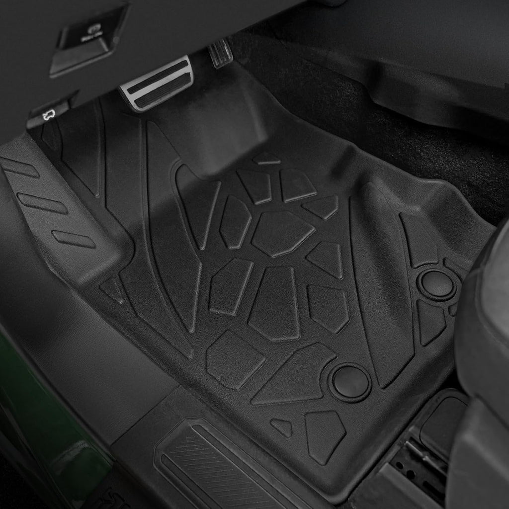 Floor Mats for Ford Bronco 2021-2026, All Weather Floor Mats Trunk Cargo Liner with Backrest Protectors and Door Sill Guards Accessories, Full Coverage Set (Fit 4 Door Models)