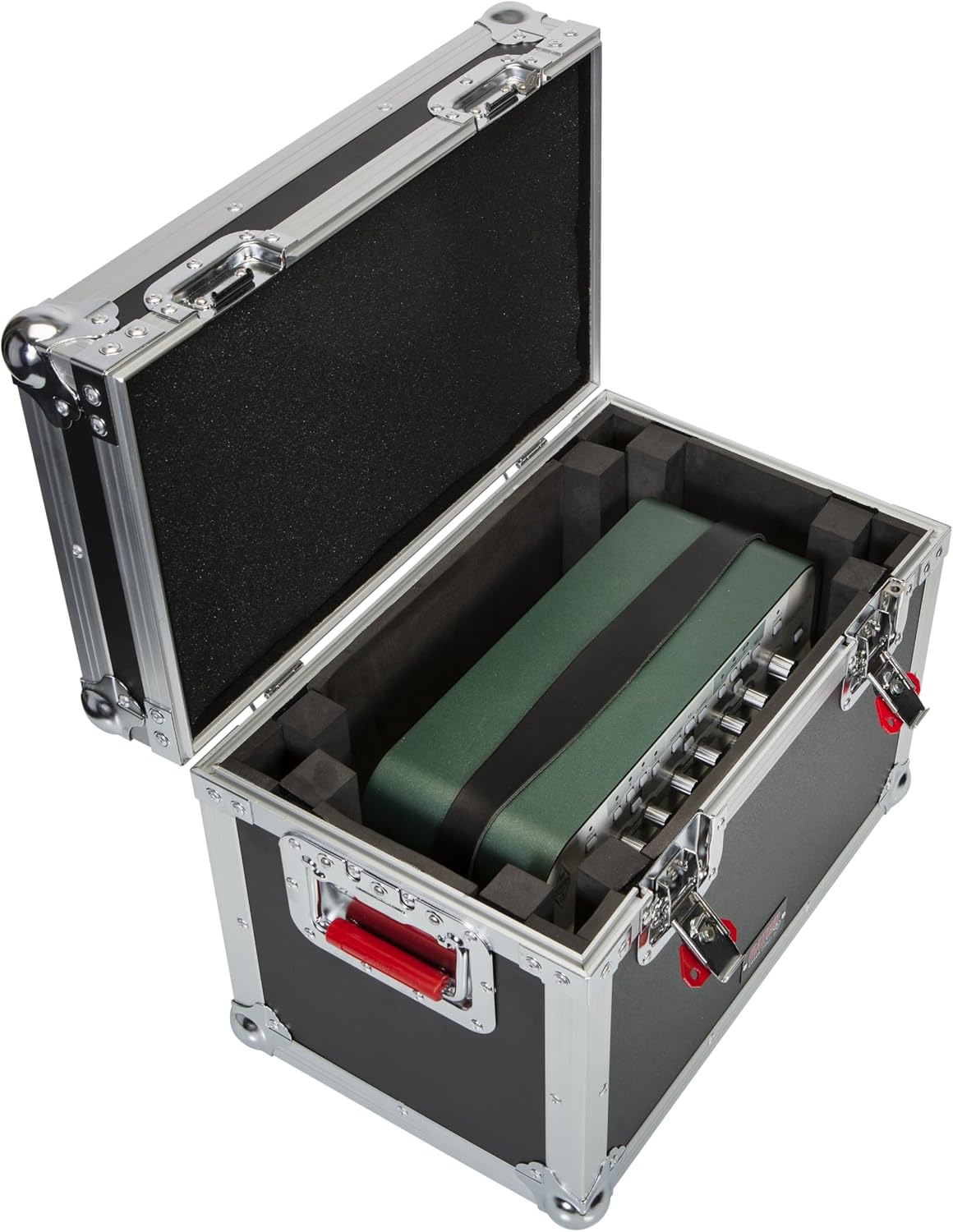 Gator Cases G-TOUR Series ATA Style Road Case for Mini Electric Guitar Amp Heads Such as Marshall JTM1H - Equipped with Heavy Duty Latches and Spring Loaded Handles; (G-TOURMINIHEAD2)