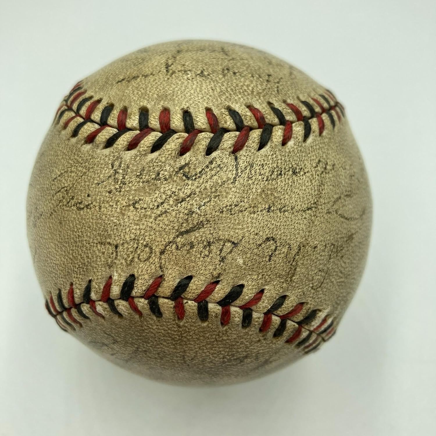 Babe Ruth & Honus Wagner 1933 World Series Signed Game Used Baseball JSA COA - MLB Autographed Game Used Baseballs