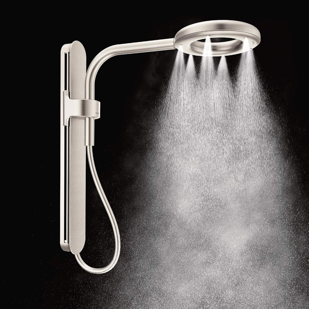 Moen N207R0SRN Spa Shower Rainshower, Spot Resist Brushed Nickel