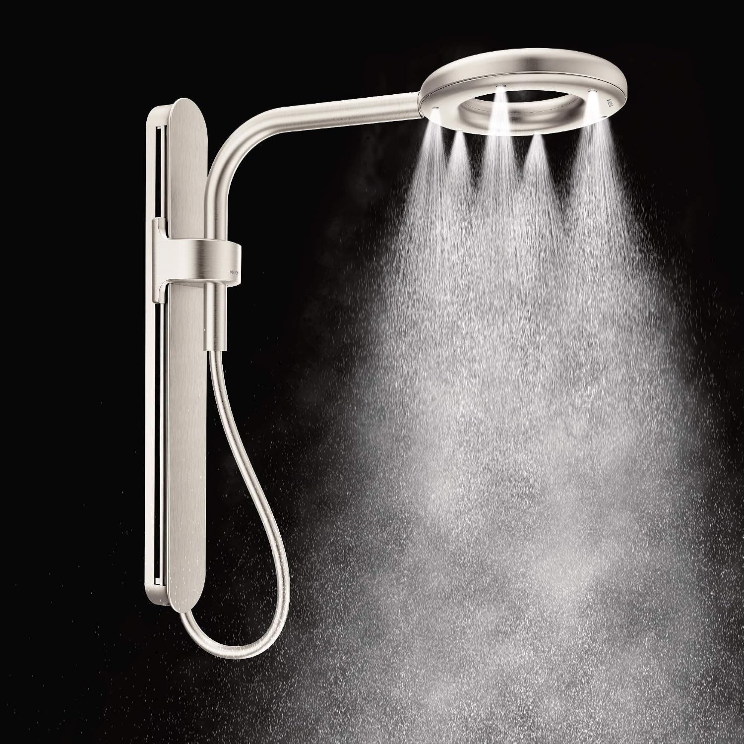 Moen N207R0SRN Spa Shower Rainshower, Spot Resist Brushed Nickel
