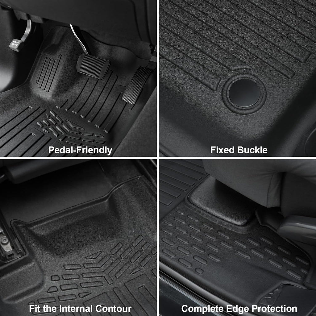 Floor Mats for 2016-2025 2026 Dodge Durango 7-seat, All Weather TPE Cargo Liner Cargo Mat and 3rd Row Backrest Mats for Durango Accessories