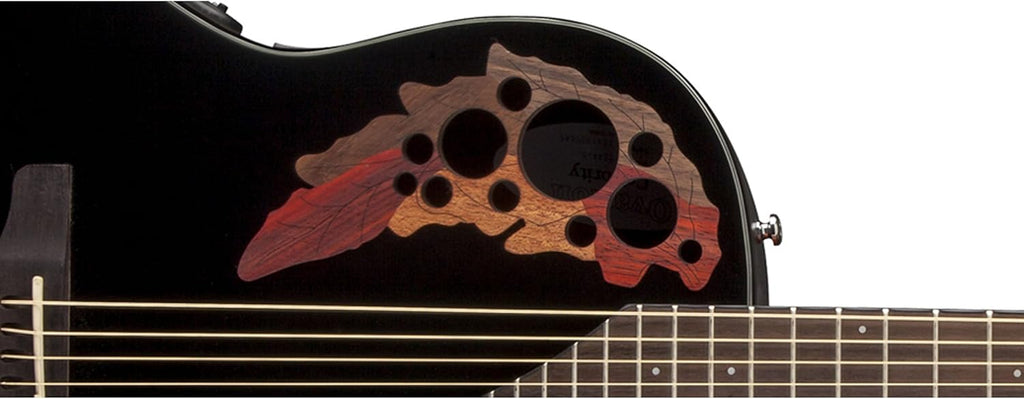 Ovation CE44-5 Acoustic-Electric Guitar, Black