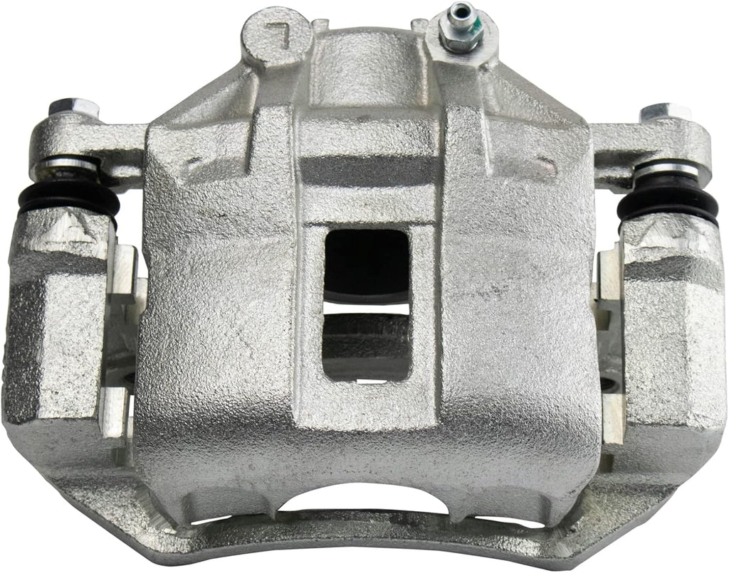 TRQ Performance Front Brake Pad and Rotor Set Ceramic Vented Coated Rotors Calipers Compatible with 2012 Kia Rio