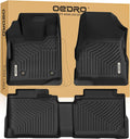 OEDRO Floor Mats Fit for 2012-2017 Chevy Equinox L/LS/LT/LTZ/Premier & 12-17 GMC Terrain SL/SLE/SLT/Denali, TPE All-Weather Custom Fit Floor Liners Waterproof, 1st & 2nd Row Car Mats Accessories Black