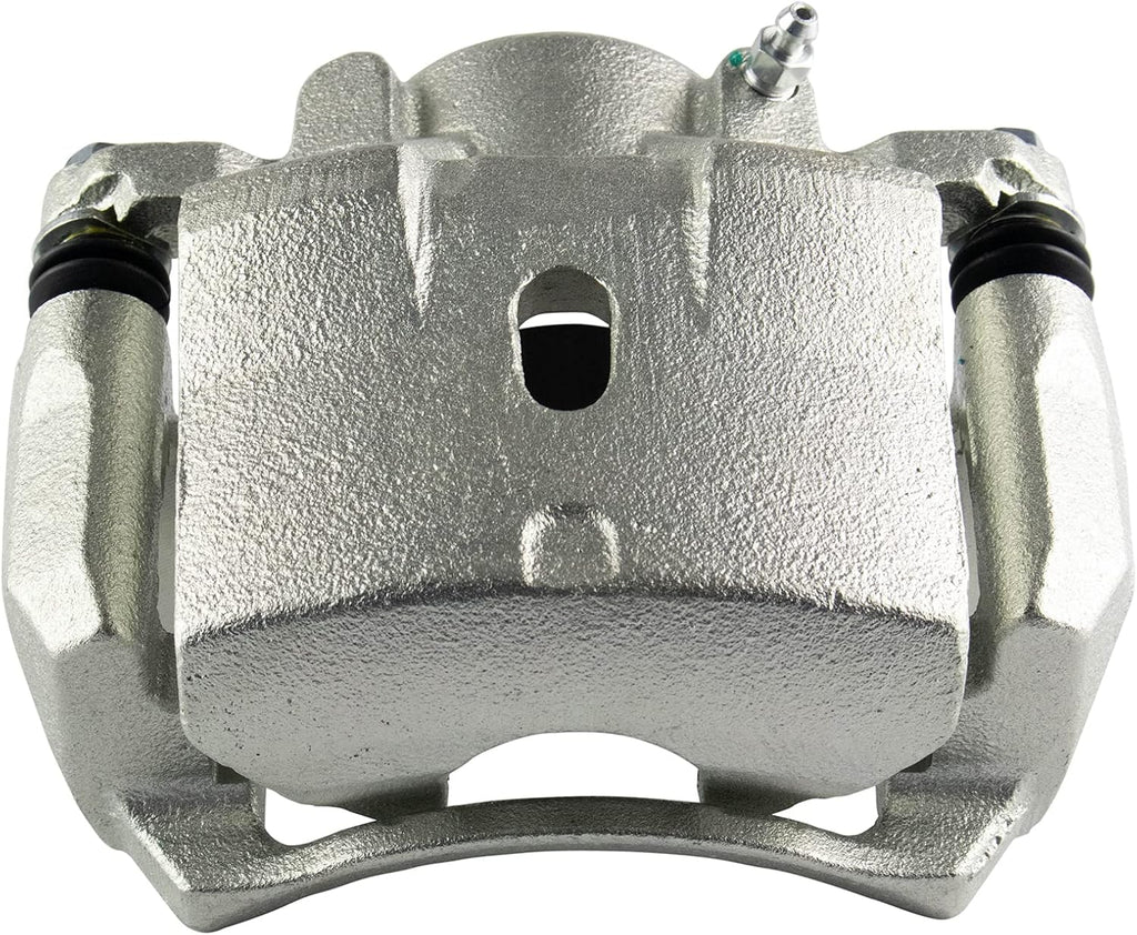 TRQ Performance Front Brake Pad and Rotor Kit Caliper Ceramic Vented Slotted Drilled G-Coated Compatible with 2006-2011 Chevrolet HHR