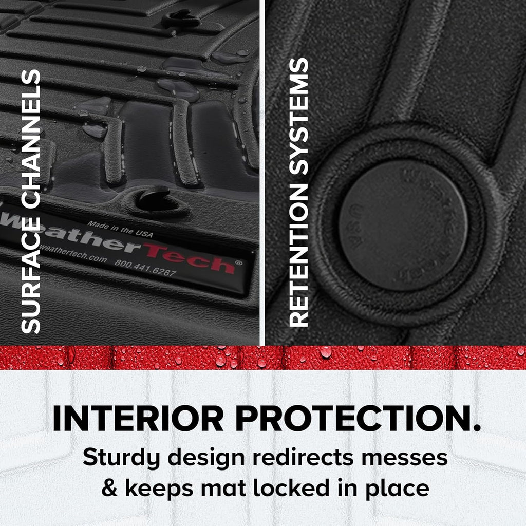WeatherTech Custom Fit FloorLiners for Honda Passport, Pilot, 1st & 2nd Row (46839-1-2), Grey