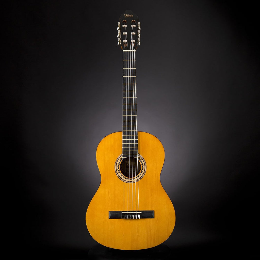 Valencia 200 Series 3/4 Size Hybrid Classical Acoustic Guitar Natural