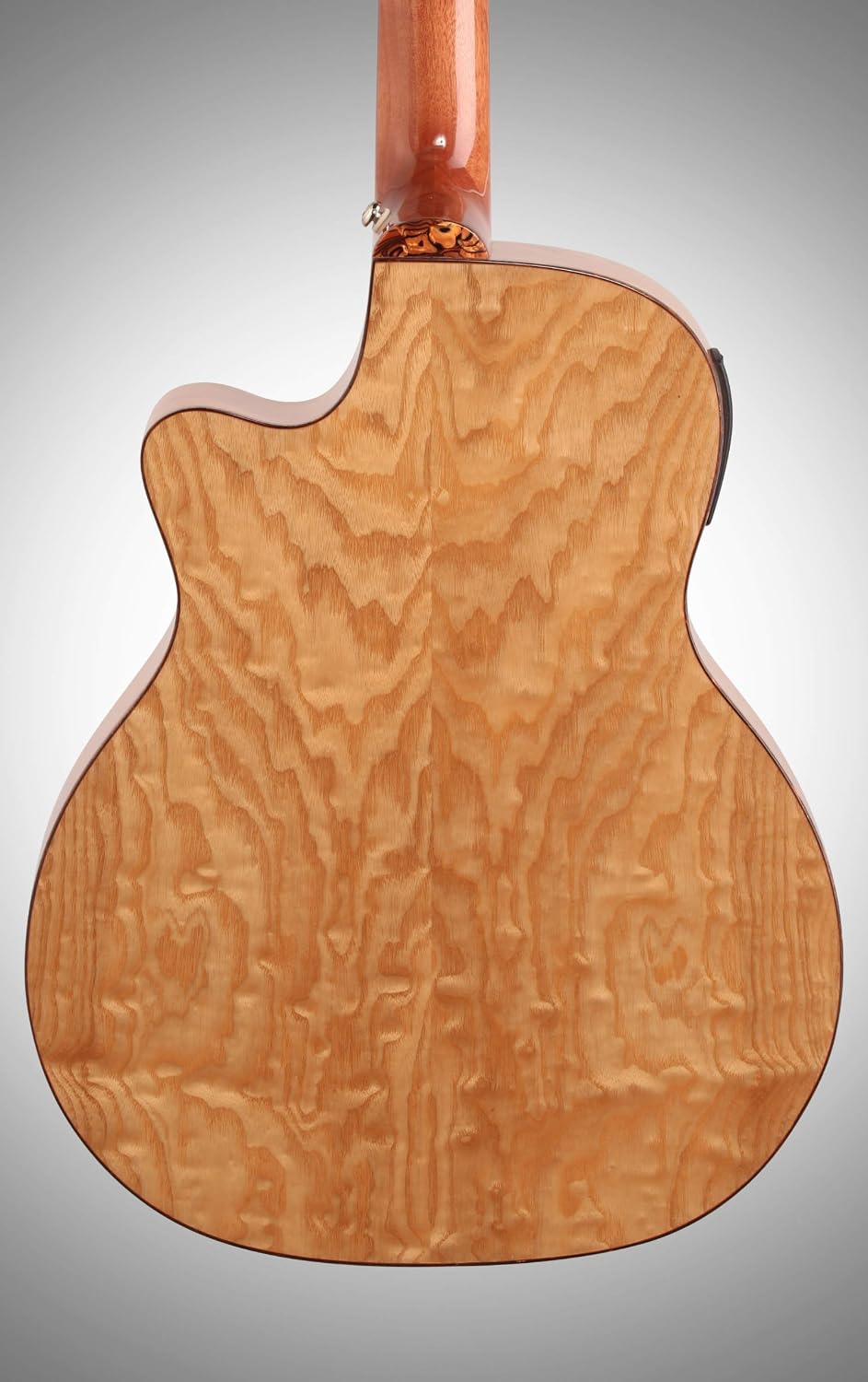 Dean EQA Exotica Quilt Ash Acoustic-Electric Guitar, Gloss Natural