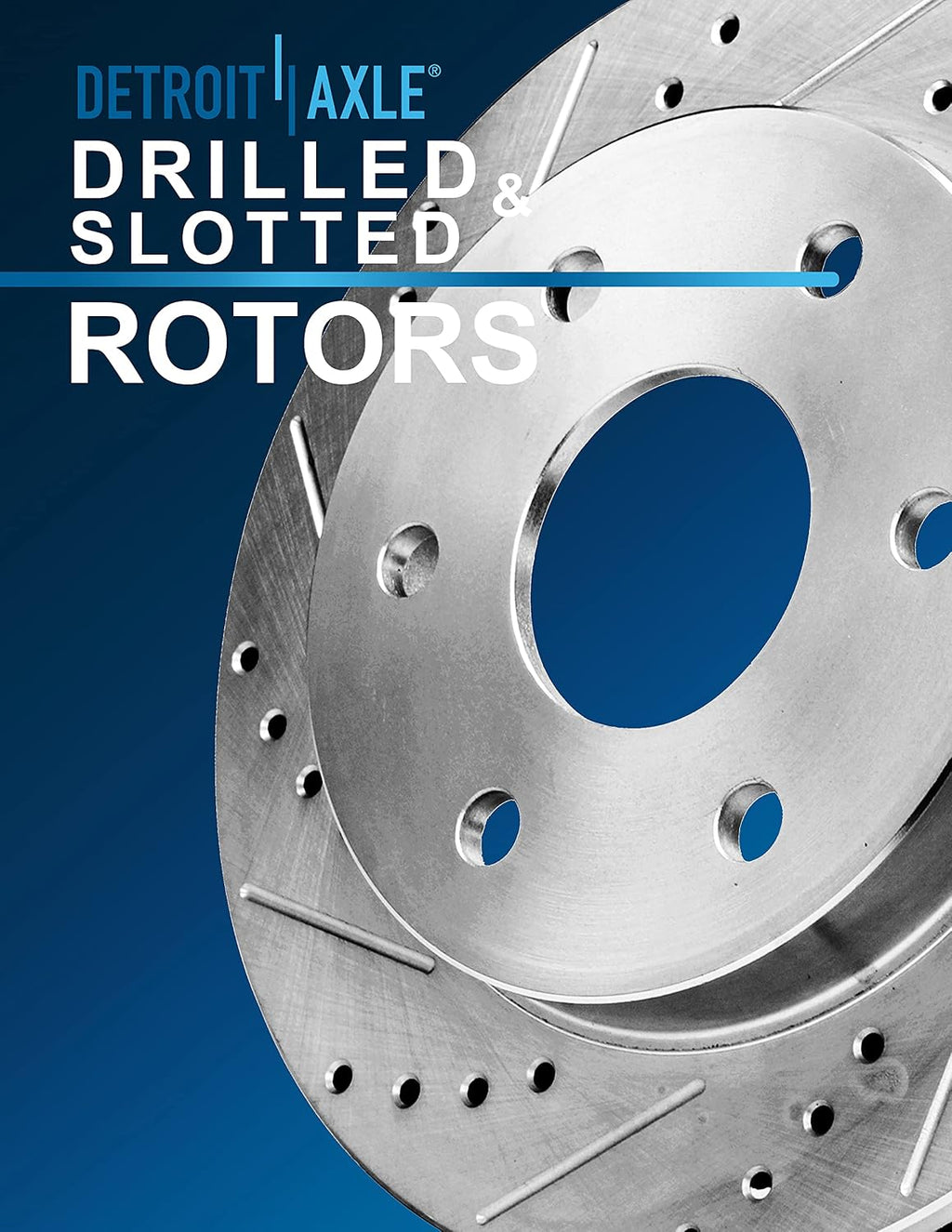Detroit Axle - Brake Kit for Infiniti QX56 Nissan Pathfinder Armada Titan Drilled and Slotted Brake Rotors Ceramic Brakes Pads Front and Rear Replacement: 12.60' inch Front and 12.58' inch Rear Rotors