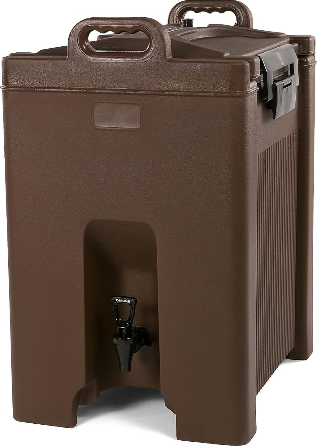 Carlisle FoodService Products Cateraide Insulated Beverage Dispenser with Handles for Catering, Kitchen, and Restaurants, Plastic, 10 Gallons, Brown