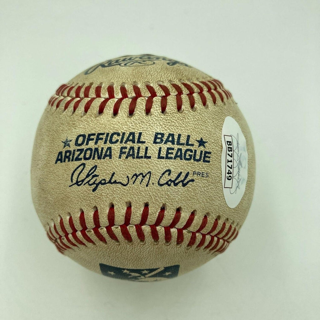 Historic Bryce Harper MLB Debut 10-20-2010 Signed Game Used Baseball JSA COA - MLB Autographed Game Used Baseballs
