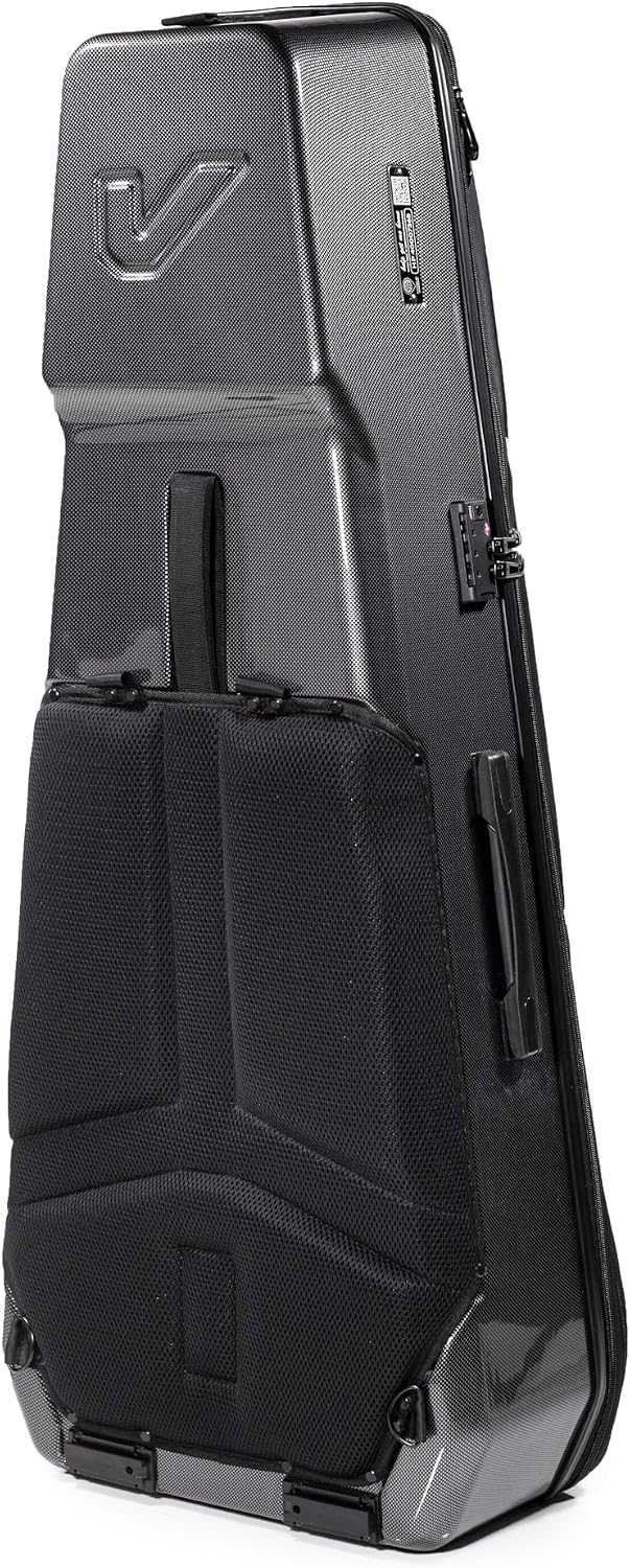 Gruv Gear Acoustic Guitar Case Hard, Patented Acoustic Guitar Gig Bag with Adjustable Backpack Straps, Easy Rolling Wheels, Travel Approved, Multiple Pockets for Guitar Accessories, Holds 1 Instrument