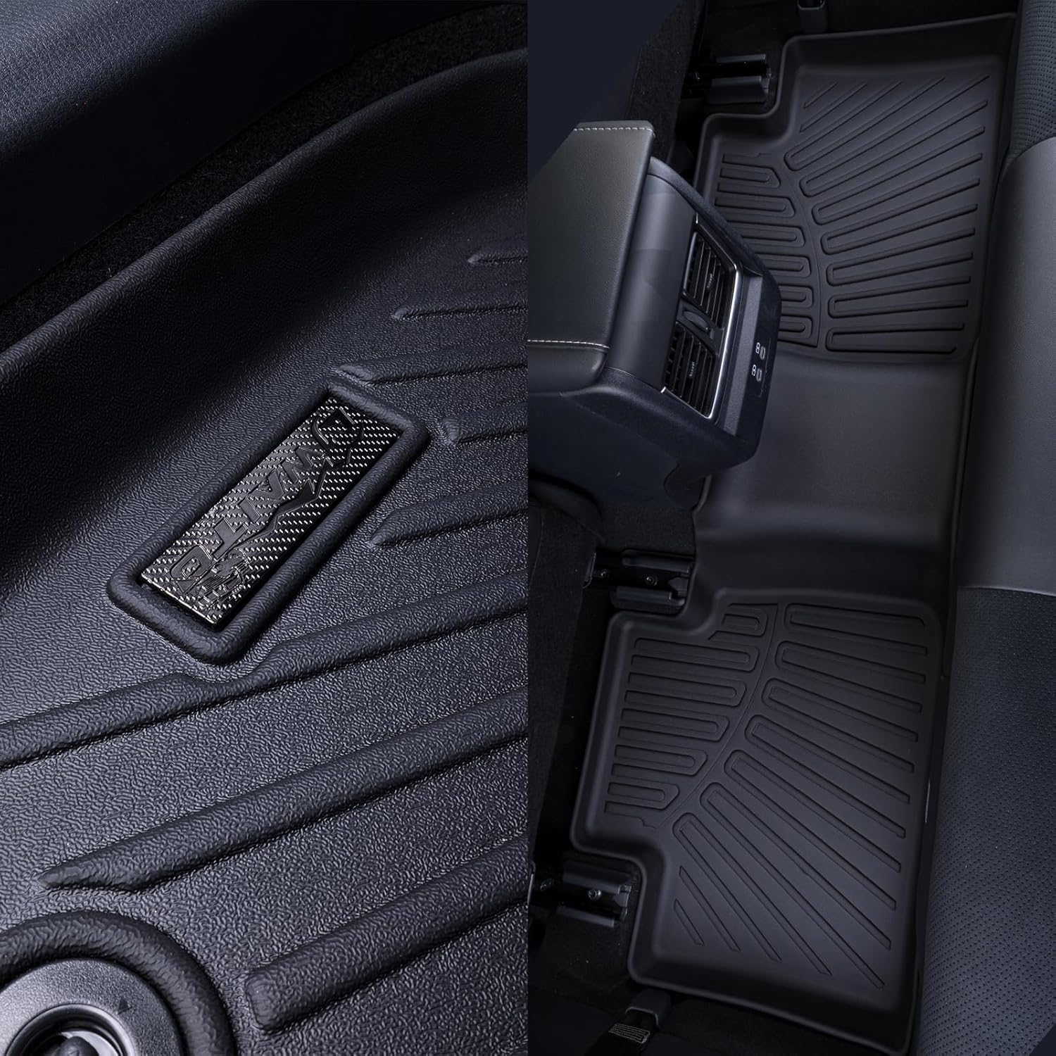 Floor Mats for 2025 2026 Subaru Forester (Only Fit Hybrid Version) with Cargo Liners & Backrest Mat,TPE All Weather Protection 1st & 2nd Row Floor Liners with Full Set Car Mats Accessories