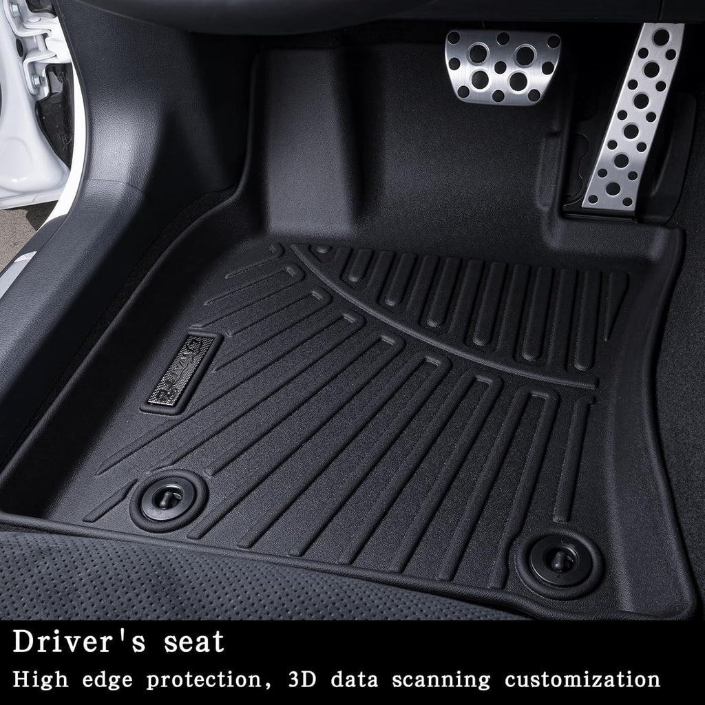 Floor Mats for 2025 2026 Subaru Forester (Only Fit Hybrid Version) with Cargo Liners & Backrest Mat,TPE All Weather Protection 1st & 2nd Row Floor Liners with Full Set Car Mats Accessories