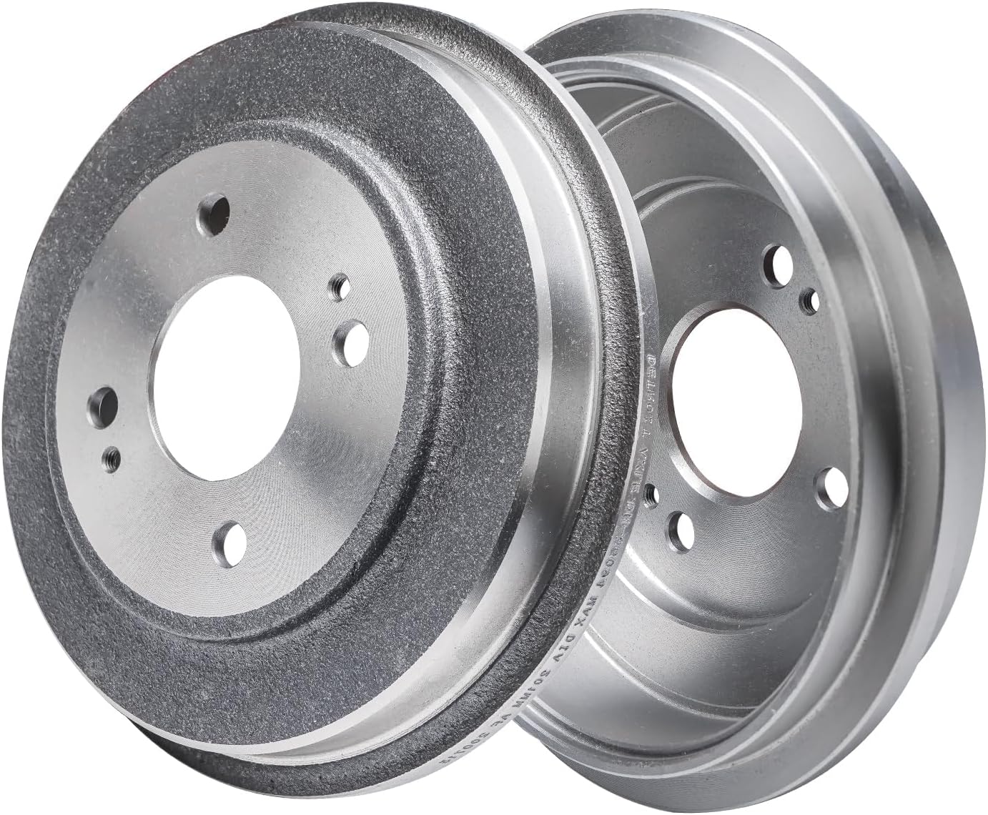 Detroit Axle - Brake Kit for 2009-2013 Honda Fit Front Disc Brake Rotors Ceramic Brakes Pads Rear Brake Drums Brakes Shoes 2010 2011 2012 Replacement : 10.32' inch Front Rotors