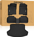 OEDRO Floor Mats Fit for 2026 2025-2022 11th Gen Honda Civic Sedan Sport/Touring/Si/EX/EX-L/LX, Custom Fit Gas/Hybrid, All Weather TPE Car Floor Liners Accessories, 1st and 2nd Row with Cargo Liner