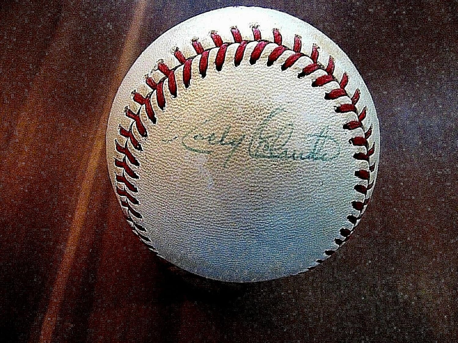 Rocky Colavito Indians Yankees Signed Auto Vintage Gu'ed Macphail Baseball Jsa - MLB Game Used Baseballs