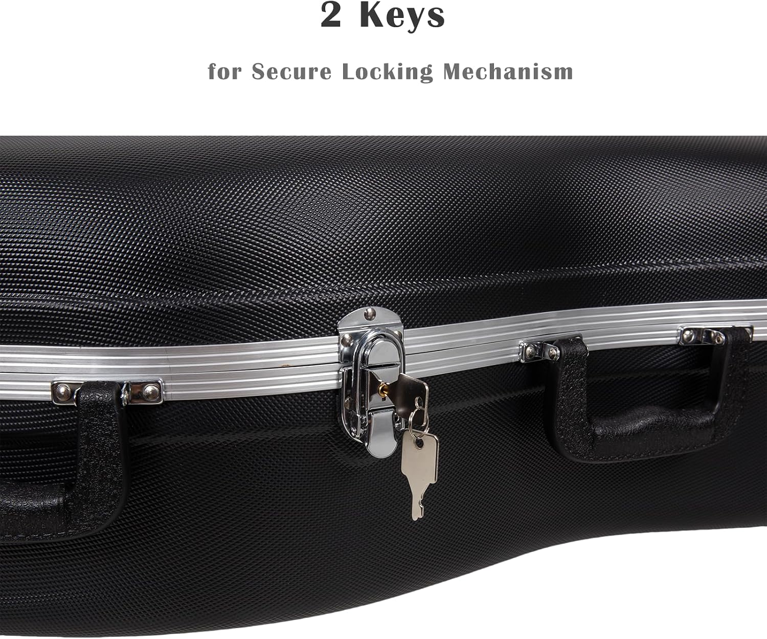 Crossrock ABS Cello Case for 4/4 or 3/4 Size | Matte Black Diamond Texture, Lightweight Shell with Wheels – Built for Daily Transport & Student Use