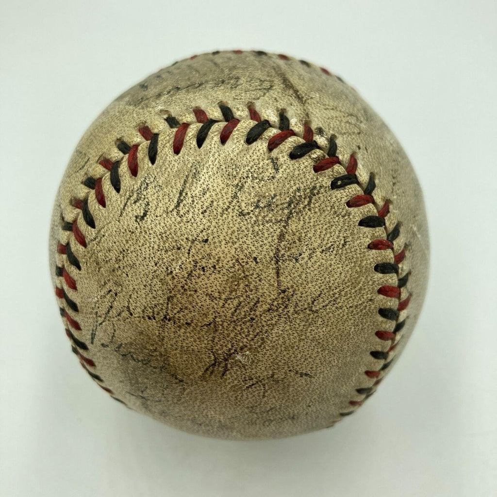 Babe Ruth & Honus Wagner 1933 World Series Signed Game Used Baseball JSA COA - MLB Autographed Game Used Baseballs