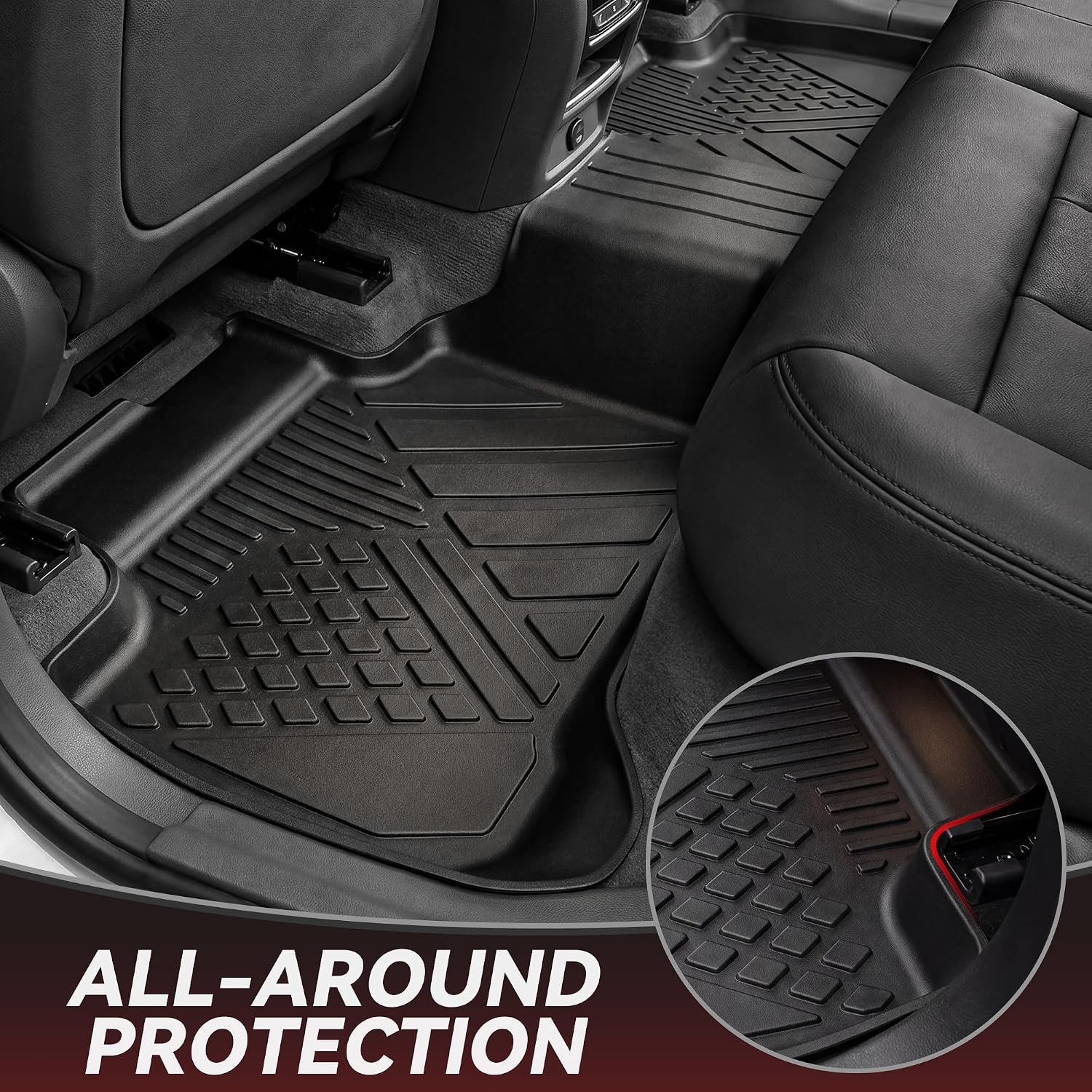YITAMOTOR Floor Mats & Cargo Liner for 2025 2026 BMW X3 G45 (30 xDrive / M50 xDrive), All Weather TPE Floor Liner Custom Fit for BMW X3 Accessories, 1st, 2nd Row and Cargo Liners, Black