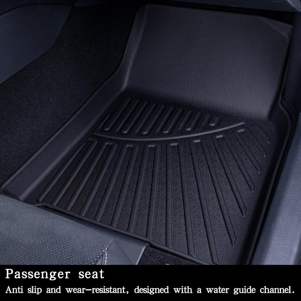 Floor Mats & Large Trunk Mat for 2015-2017 2018 2019 Ford Explorer TPE All Weather Protection Car Floor Liners with Foldable Big Cargo Liners（Foldable） Accessories