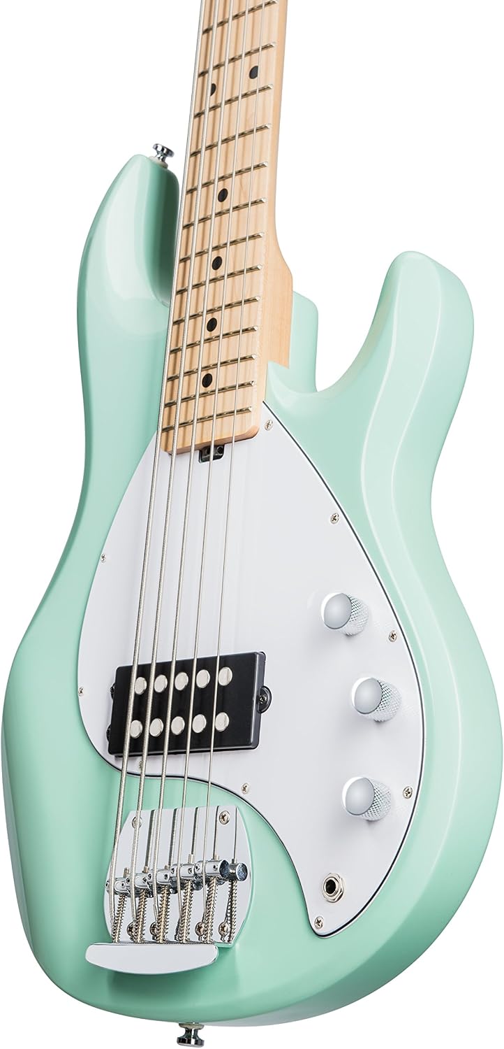 Sterling by Music Man StingRay Ray5 Bass Guitar in Mint Green, 5-String