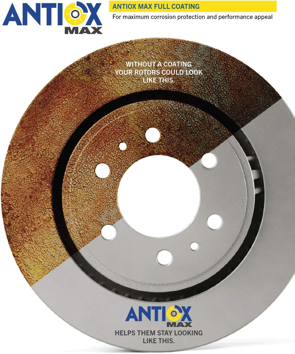 Goodyear | Premium Rear Rotors (2) and Brake Pads (4) for Chrysler 300 (2005-2020); Dodge Challenger (2009-2020); Charger (2006-2020); Magnum (2005-2008).