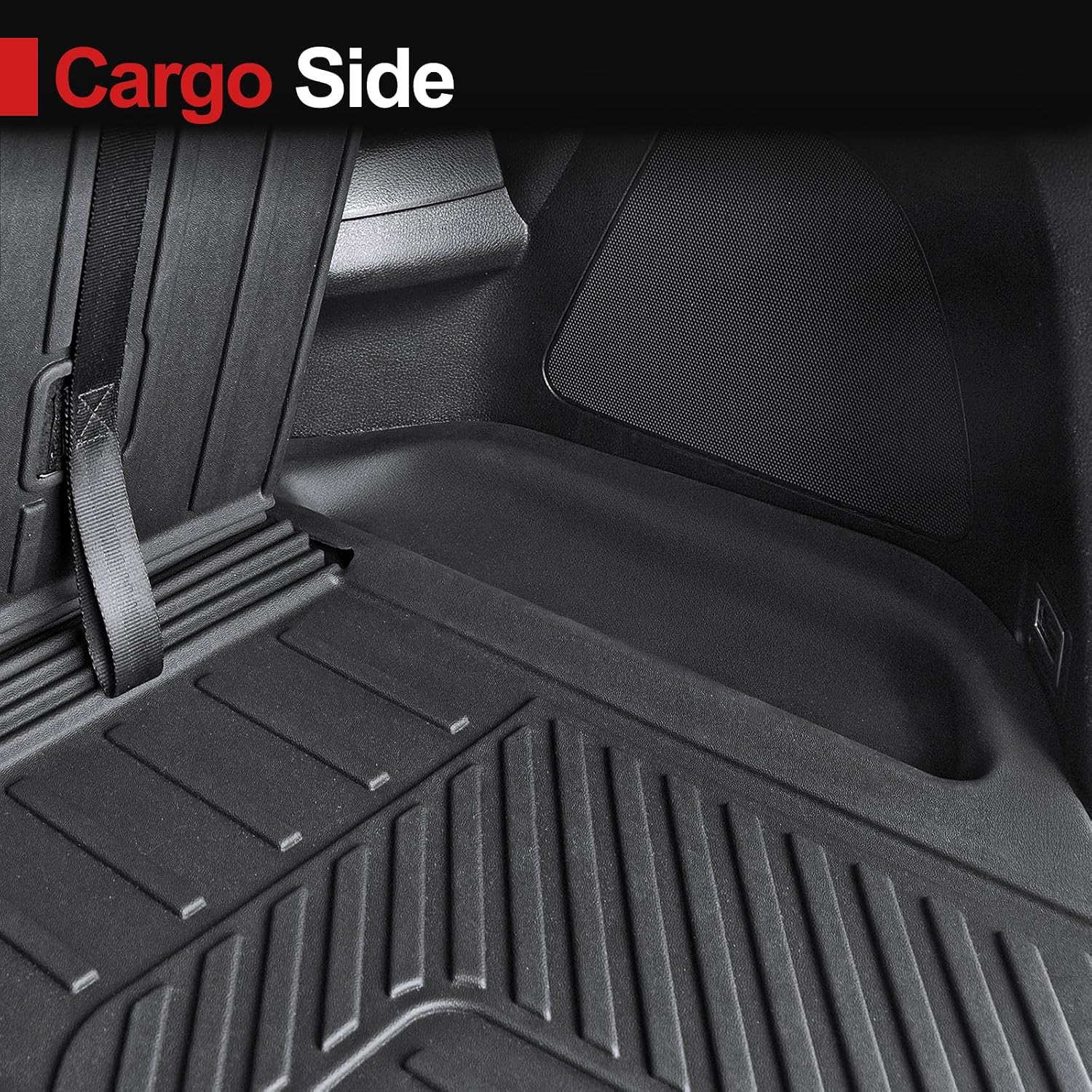 Floor Mats for 2016-2022 Honda Pilot 8 Passengers (No Elite Models), Cargo Mat with Backrest Mat All Weather Protection TPE Car Liner for Honda Pilot Door Sill Guards Accessories